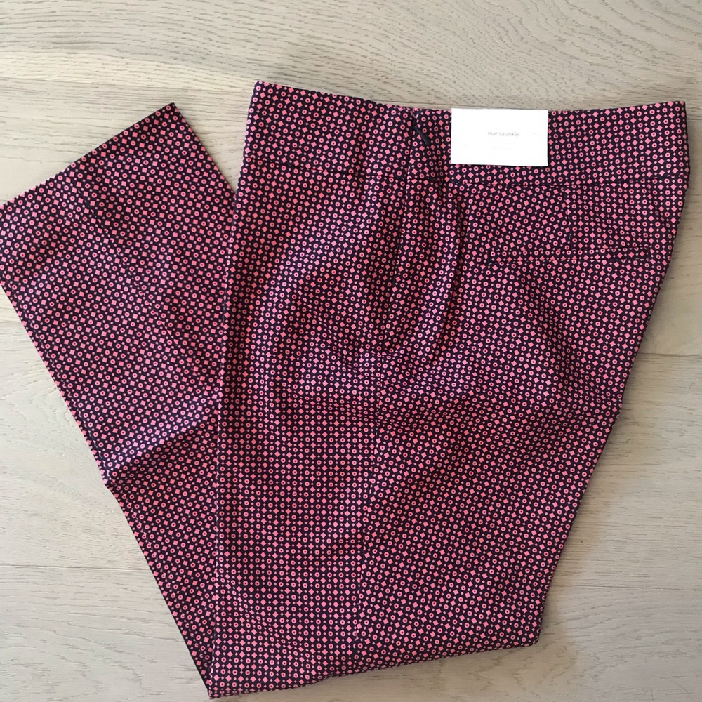 Loft straight leg cropped pants